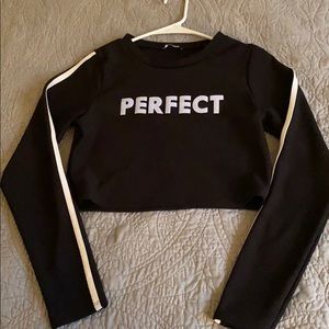 Black “Perfect” Crop Top